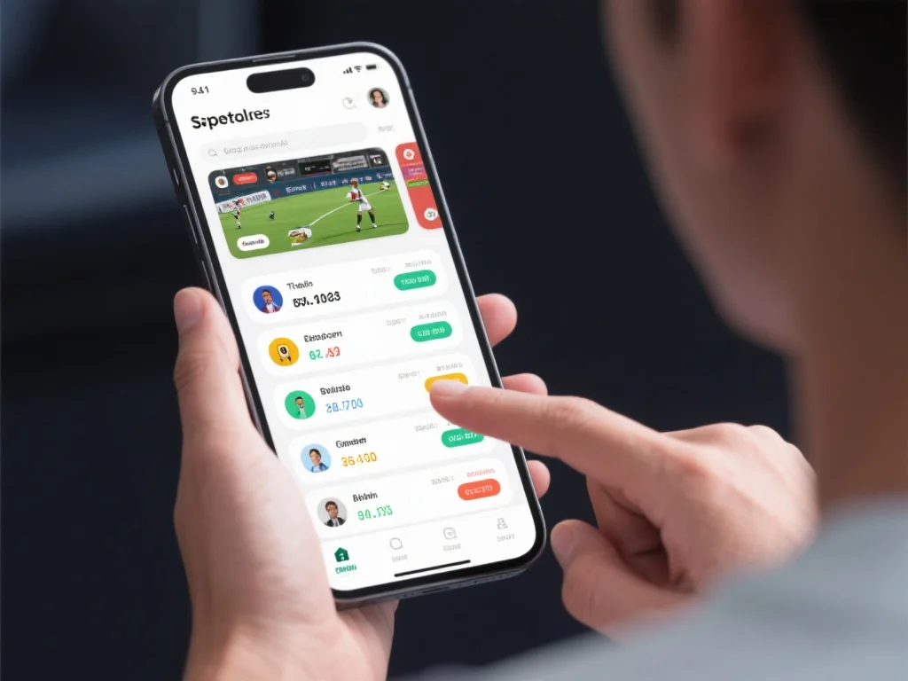 用户友好的体育应用界面